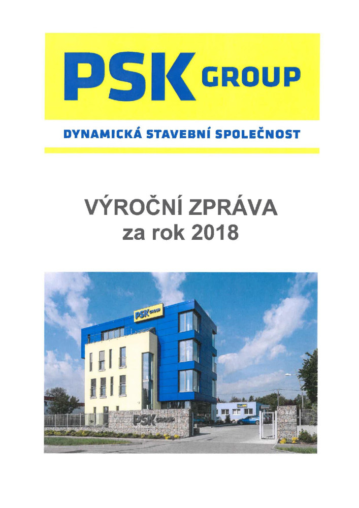 Výroční zpráva společnosti za rok 2018